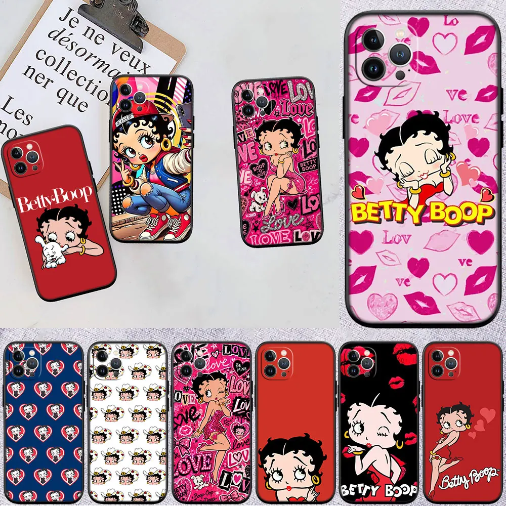 MN8 B-Bettys Art B-Boops Phone Case for Samsung Note 10 20 S23 S24 S25 S26 Ultra FE Pro Plus Edge Lite A02S A35 A07 A17 A27