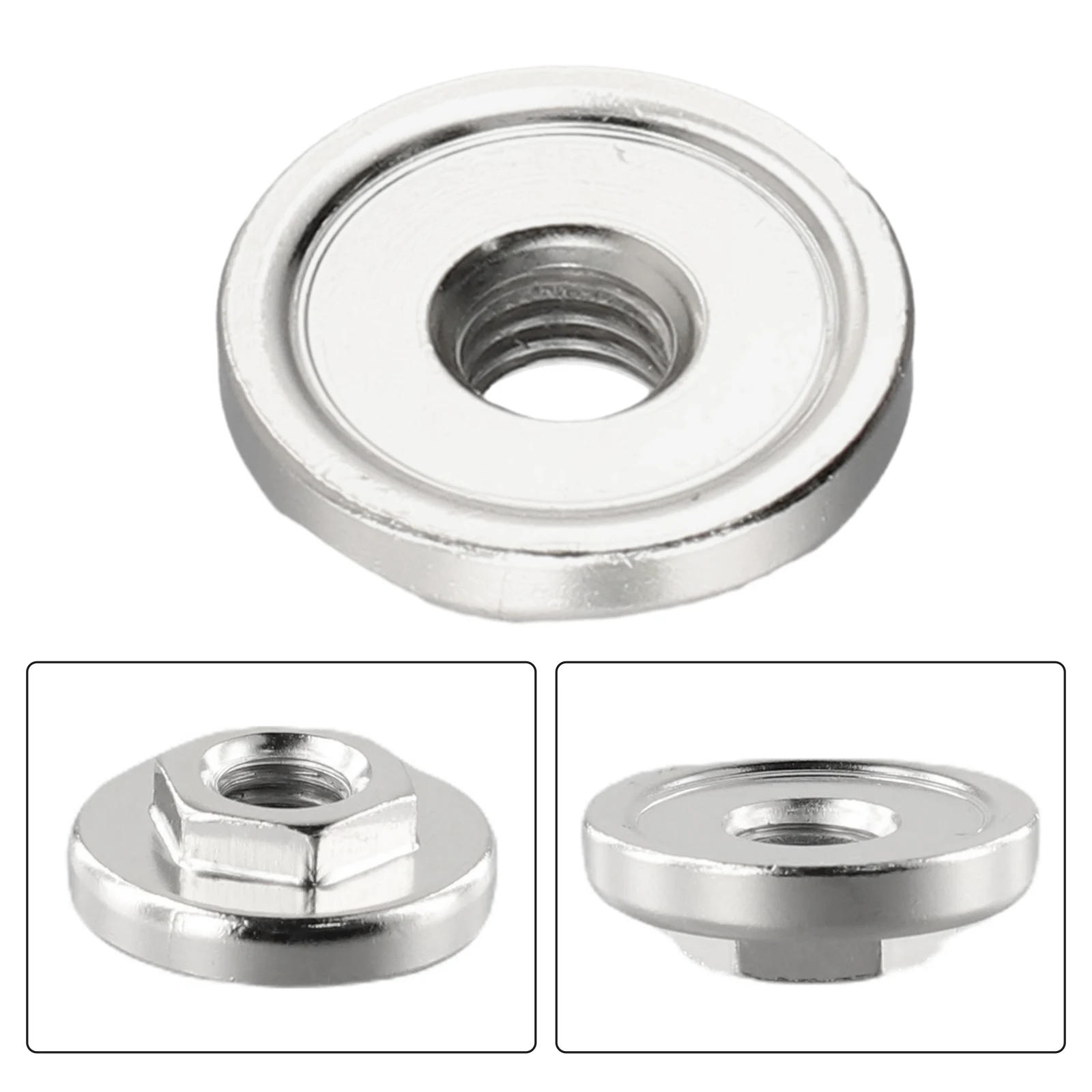 

Practical Useful Angle Grinder Nut Replace Locking Plate M10 Thread Hot Part Quick Clamp Silver Stainless Steel Tool