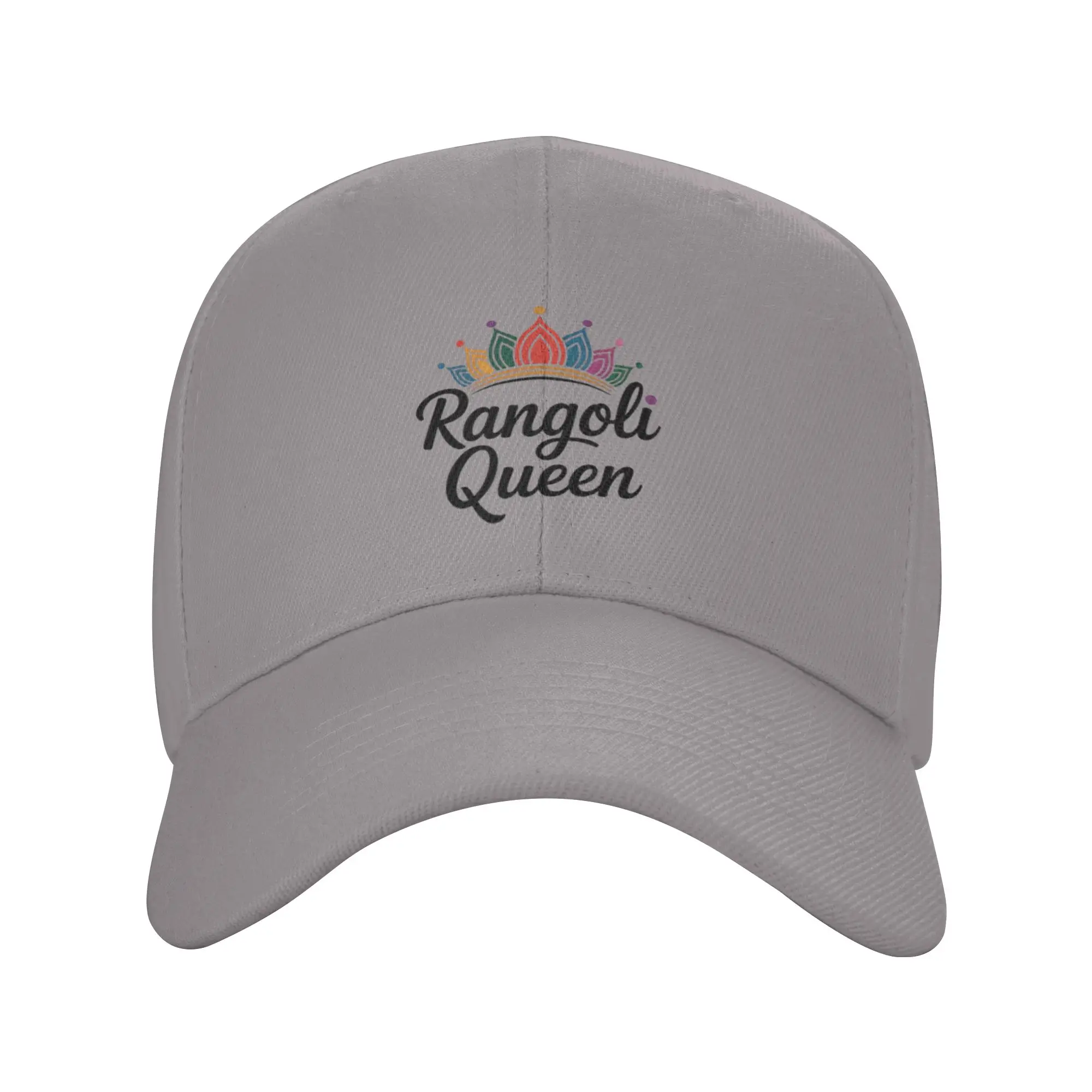 Hot Sale Rangoli Queen   Colorful Diwali Festival Design Baseball Cap  Relaxed Fit Tennis Female  City Tour Tennis Female