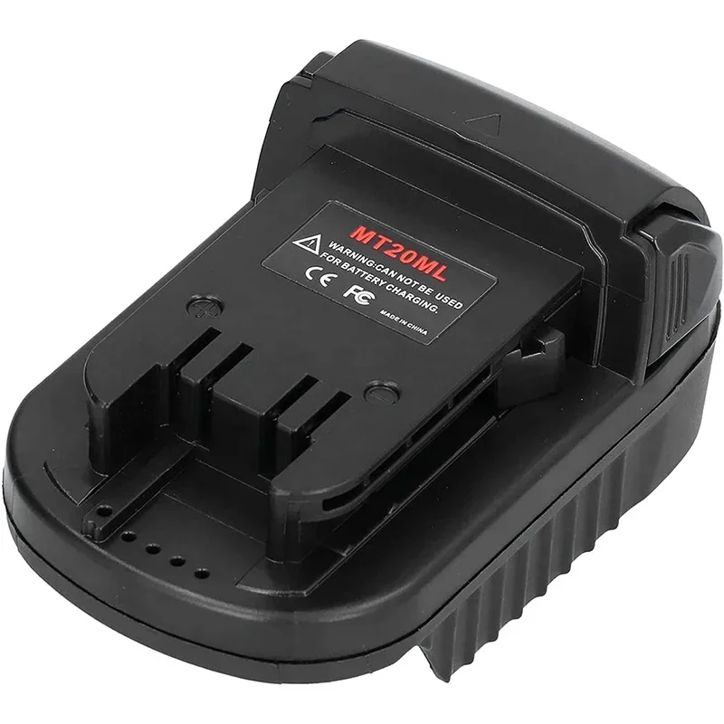 MT20ML Battery Converter Adapter for Makita 18V/20V Li-Ion Battery Bl1830 BL1840 Bl1860 Bl1815 Li-Ion Battery for Milwaukee M&18