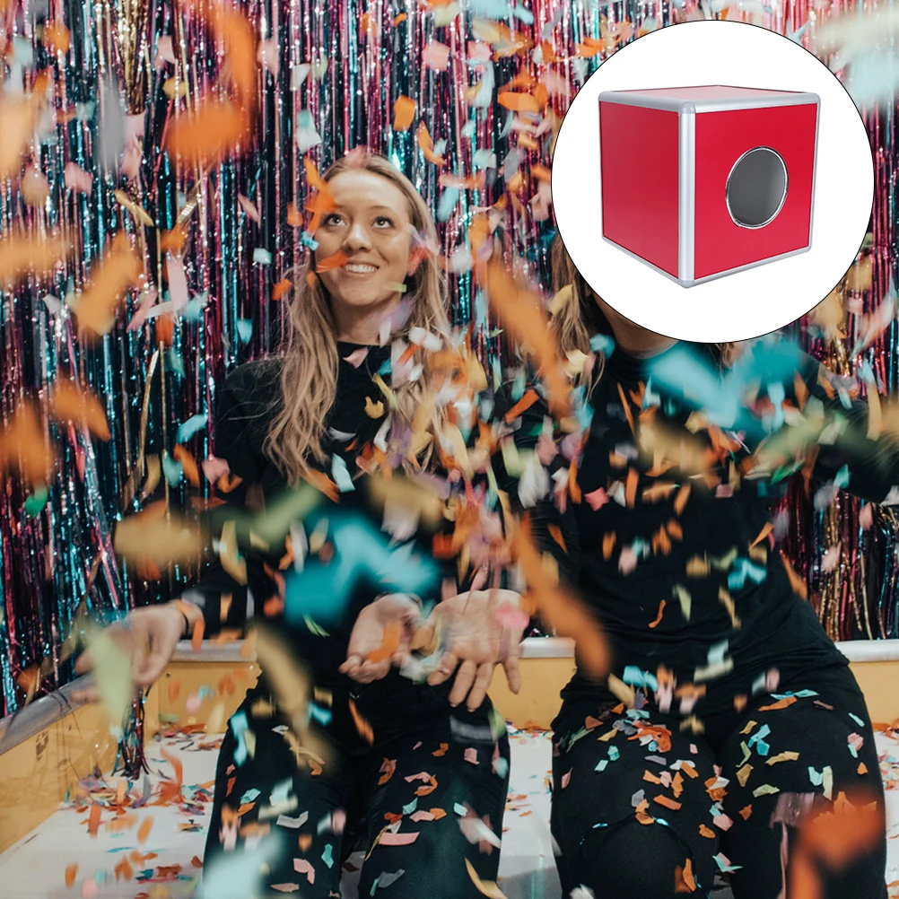 

1pc Aluminum Alloy Lottery Box Large Capacity For Donation Fundraising Storage Multi-Purpose Annual Meeting Game Container