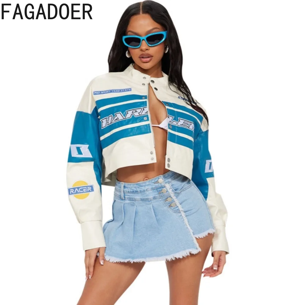 

FAGADOER Blue Casual Button Ruched Denim Shorts Women High Waist Stretchy Pockets Cargo Jean Fashion Y2k Cowboy Clothing Bottoms