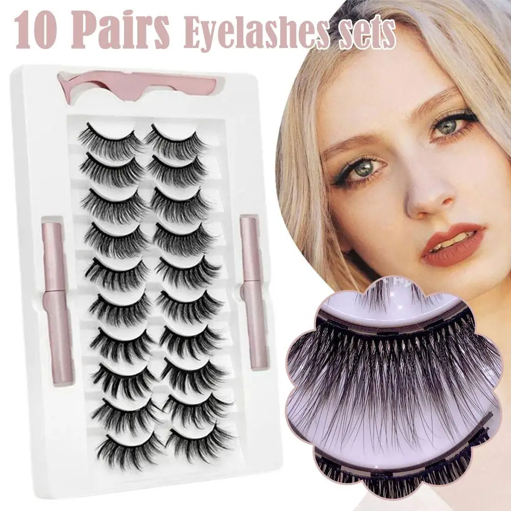 3d Nerts Magnetische Wimpers Waterdichte Duurzame Magneet Pincet Handgemaakt Herhaald Gebruik Make-Up Extensie Valse Wimpers Set