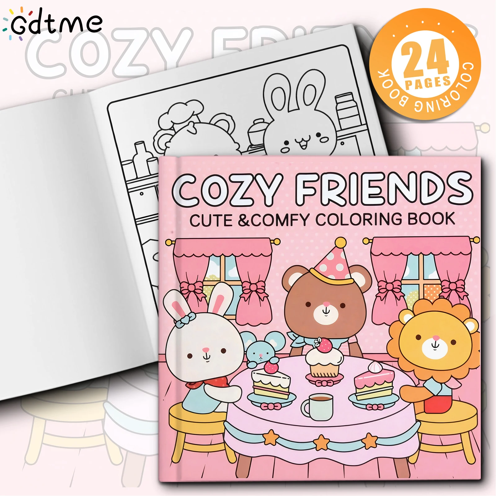 COSY FRIENDS Malbuch, pädagogisches Stressabbau-Taschenbuch, Malerei, Geschenk, Graffiti-Malbuch für Erwachsene und Jugendliche ﻿