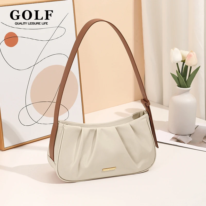 GOLF Borsa a tracolla ascella da donna Borse di marca di lusso nere Portafogli da donna Borse Borsa da donna elegante leggera Tendenza moda 2024