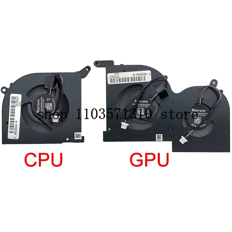 

New Laptop CPU GPU cooling fan For MSI GS66 WS66 P66 MS-16V1 16V2 16V3 16V4 16V5 10SD 10UG 10UH 10SE 10SF 10SFS 10SGS 11UG 11UE