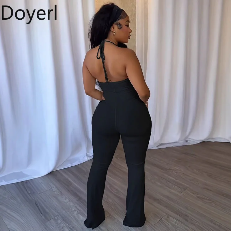 Doyerl الرسن الخامس الرقبة عارية الذراعين قطعة واحدة بذلة المرأة مثير الجوف خارج أكمام النادي الليلي وتتسابق عيد ميلاد السروال القصير وزرة