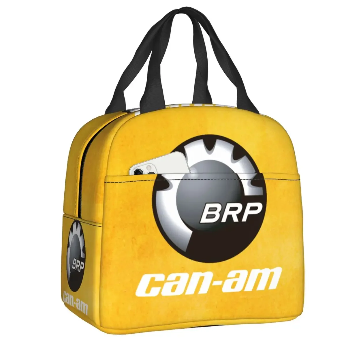 Motorcycle BRP Can-Am Print Lunch Box Waterproof Warm Cooler Thermal Food Insulated Lunch Bag for Women Kids School Tote Bags