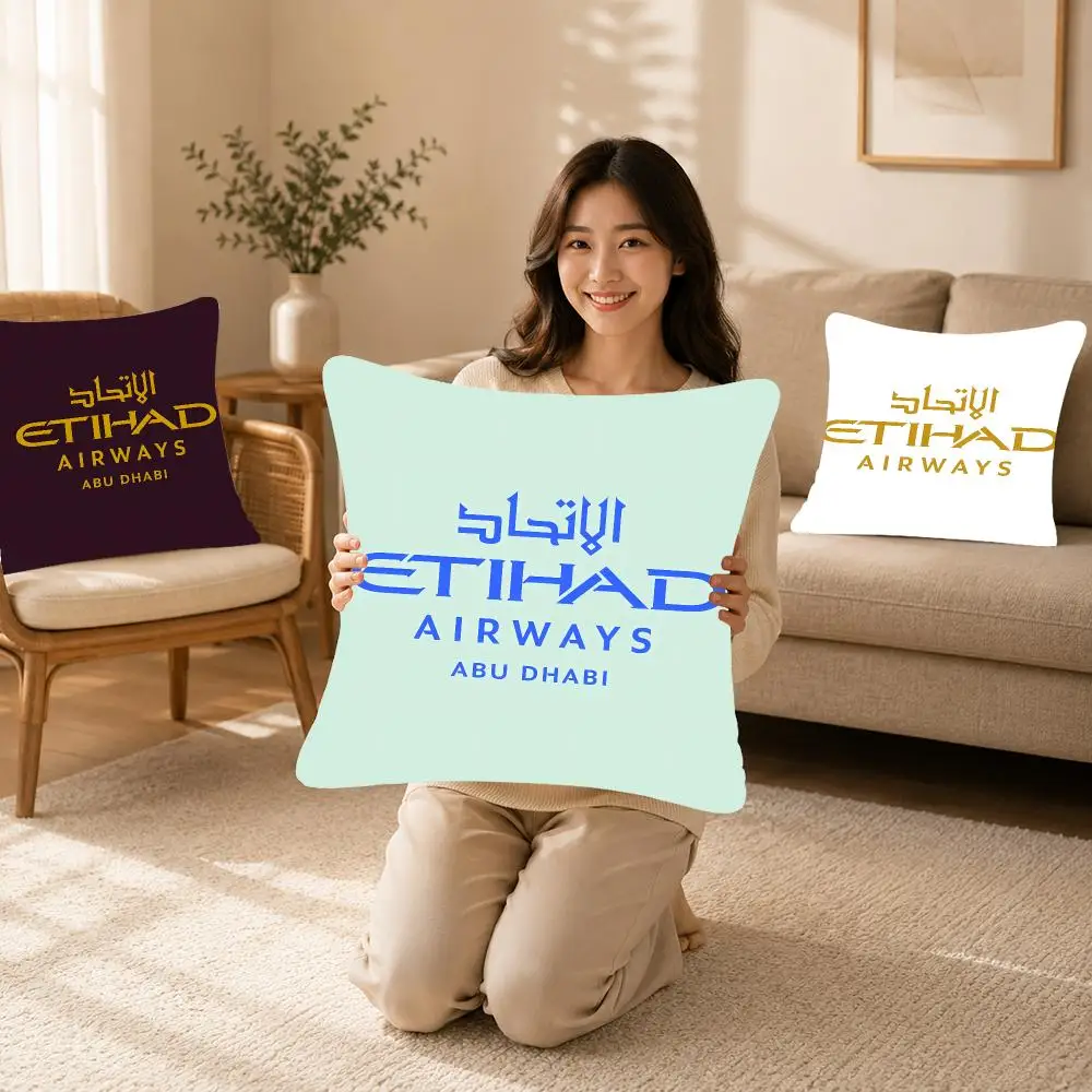 Airline Travel Swiss Cushion Cover Bedroom bed reading backrest cushion Festive plush holiday Soft plush throw