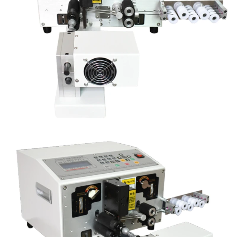 

Fully automatic computer wire stripping machine, multifunctional double line leather twisting lower