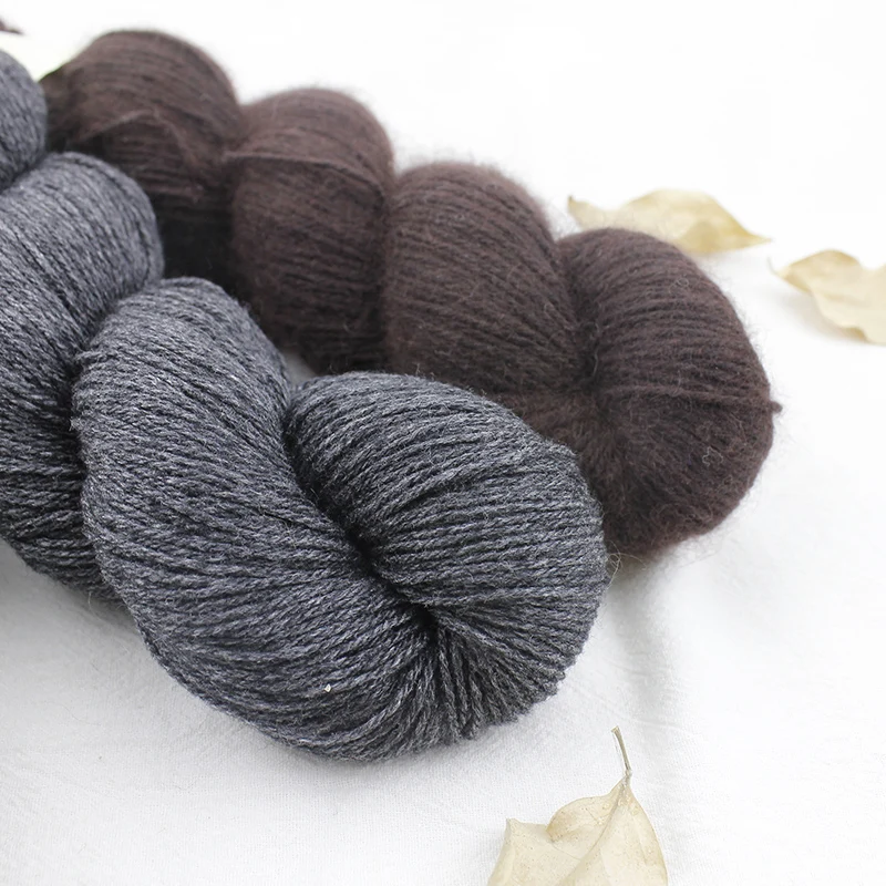 50g Hank Natural Mink Viscose Cashmere Wool Blended Yarn Baby Soft Hand Knitting Crochet Mimi Plus Color 01-33