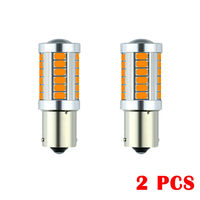 2x Amber Led Turn Signal Lamps BAU15S PY21W LED Canbus No Error 33SMD 5730 1156