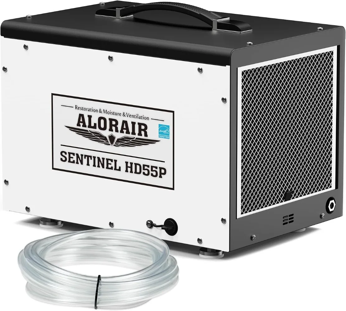 ALORAIR Crawl Space Dehumidifier,120 PPD Energy Star Crawlspace Dehumidifiers W/ Drain Hose & Pump for Basement,Portable Compact