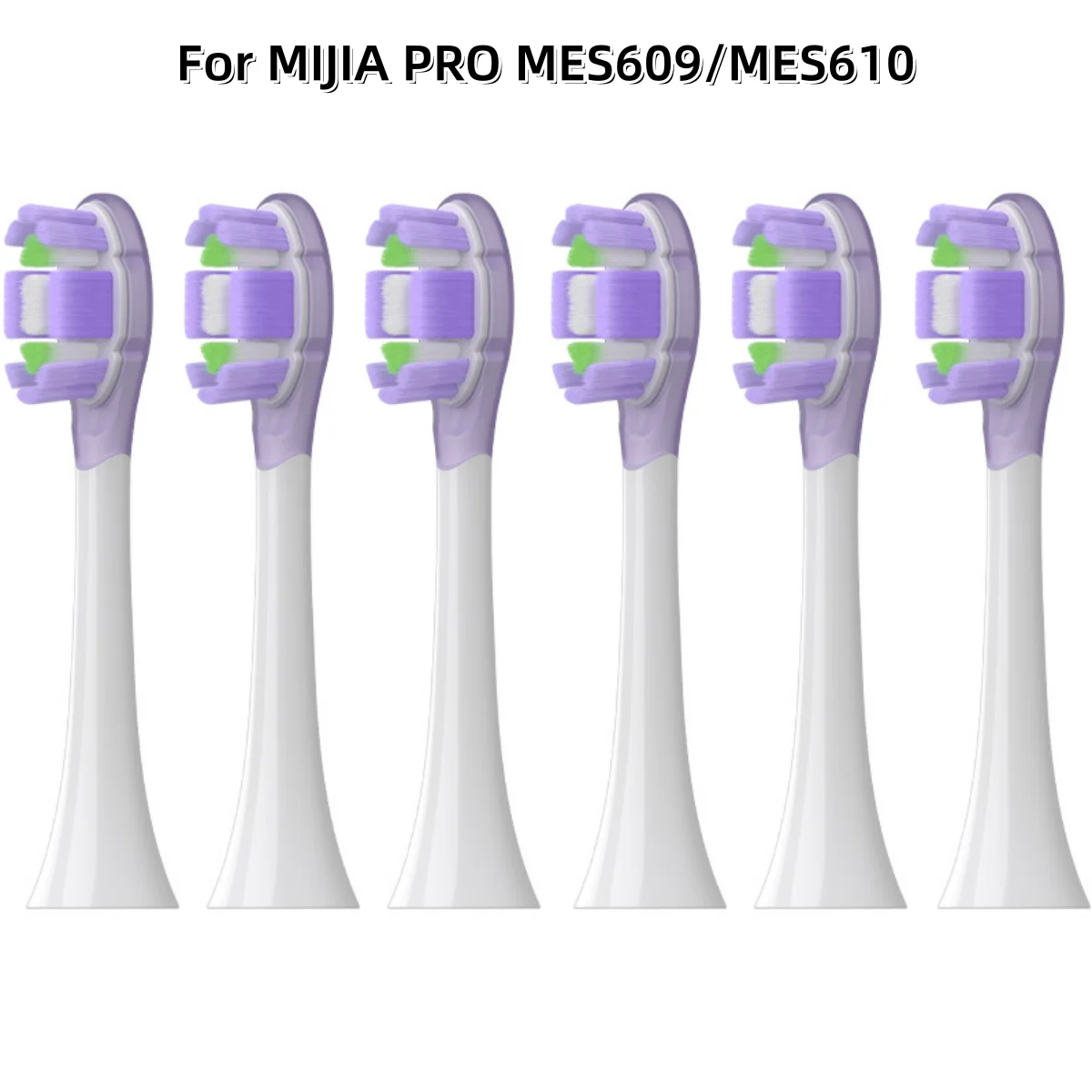 Toothbrush Head Soft Bristle 6/12Pcs Replacement Brush Heads for Oscillation Electric Toothbrush Pro Mijia MES610 MES609