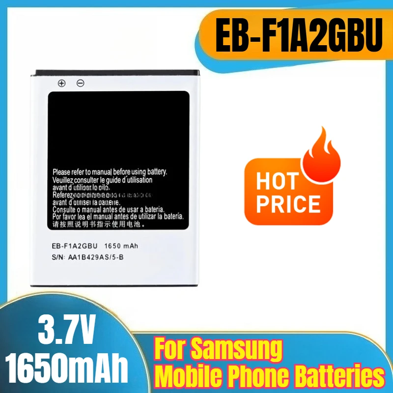 

EB-F1A2GBU 3.7V 1650mAh Mobile Phone Batteries for Samsung Galaxy S2 I9100 I9103 I9105 I9108 I9100G I9050 I9188 B9062