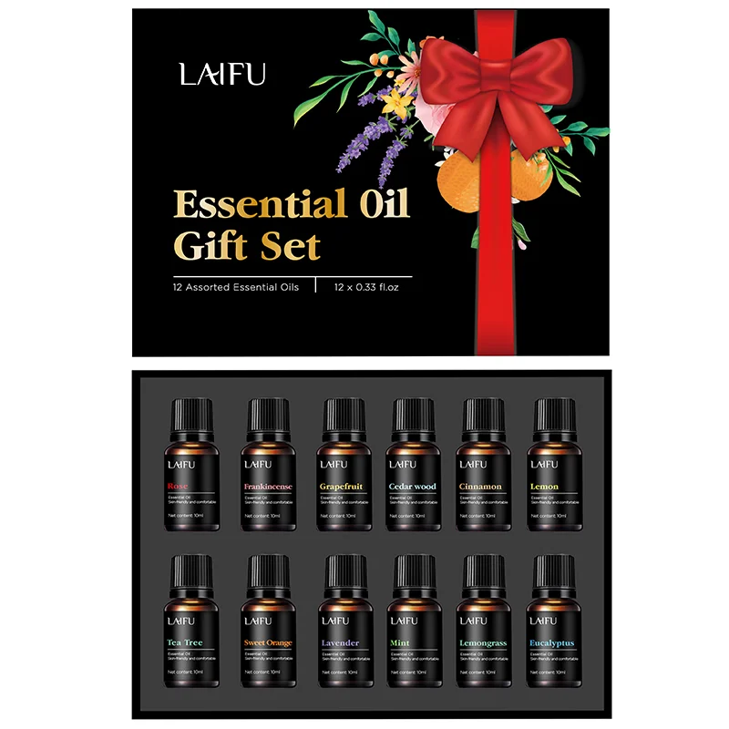 

12x10ml Essential Oil Blends for Diffusers - Calming, Sweet Dreams, Immunity, Relax, Mood, Fresh Air Aromatherapy Scents