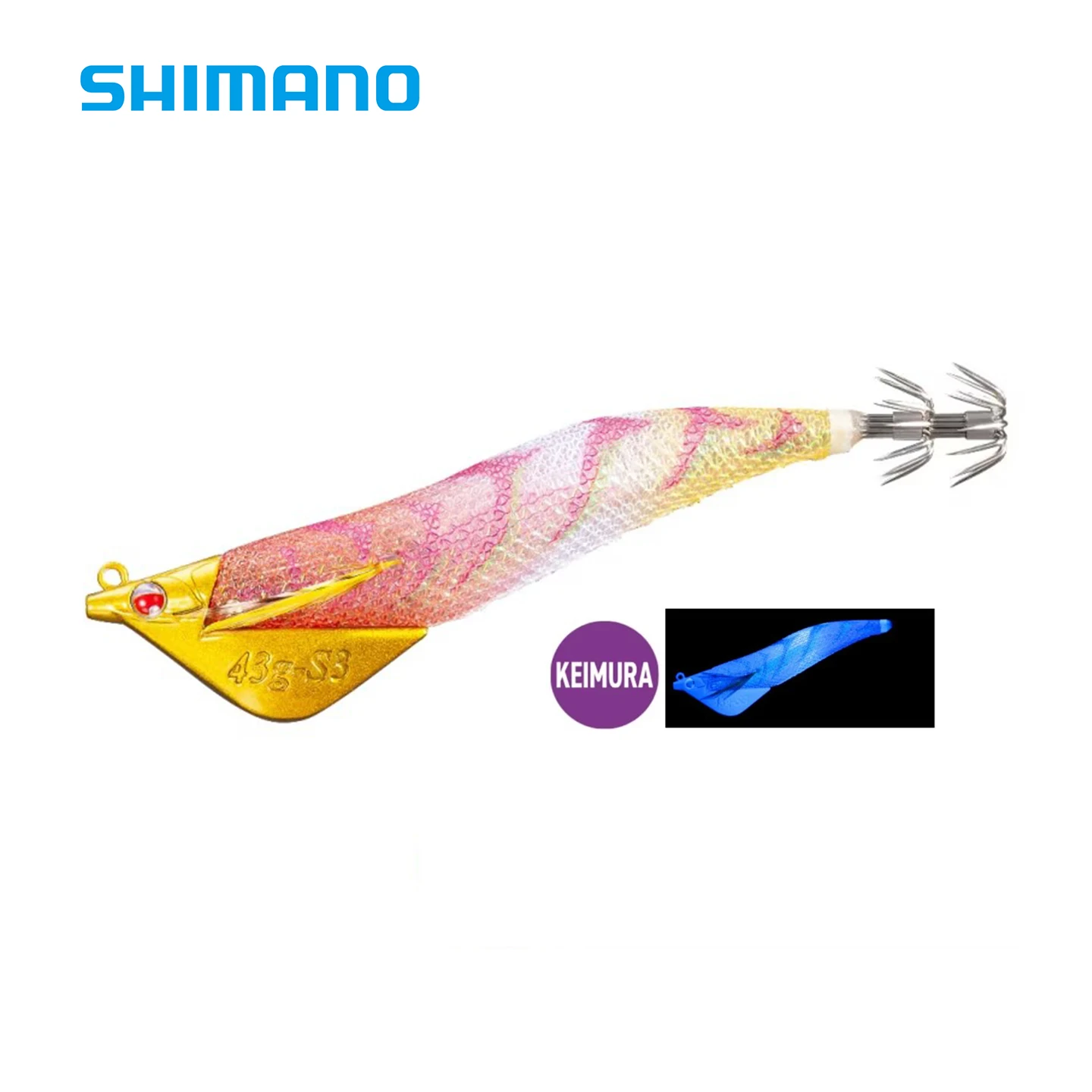 

SHIMANO QT-X03U Squid Jig 43 г Flash Boost | Приманка для глубоководной рыбалки для большого кальмара, сильный токовый наконечник Run Eging