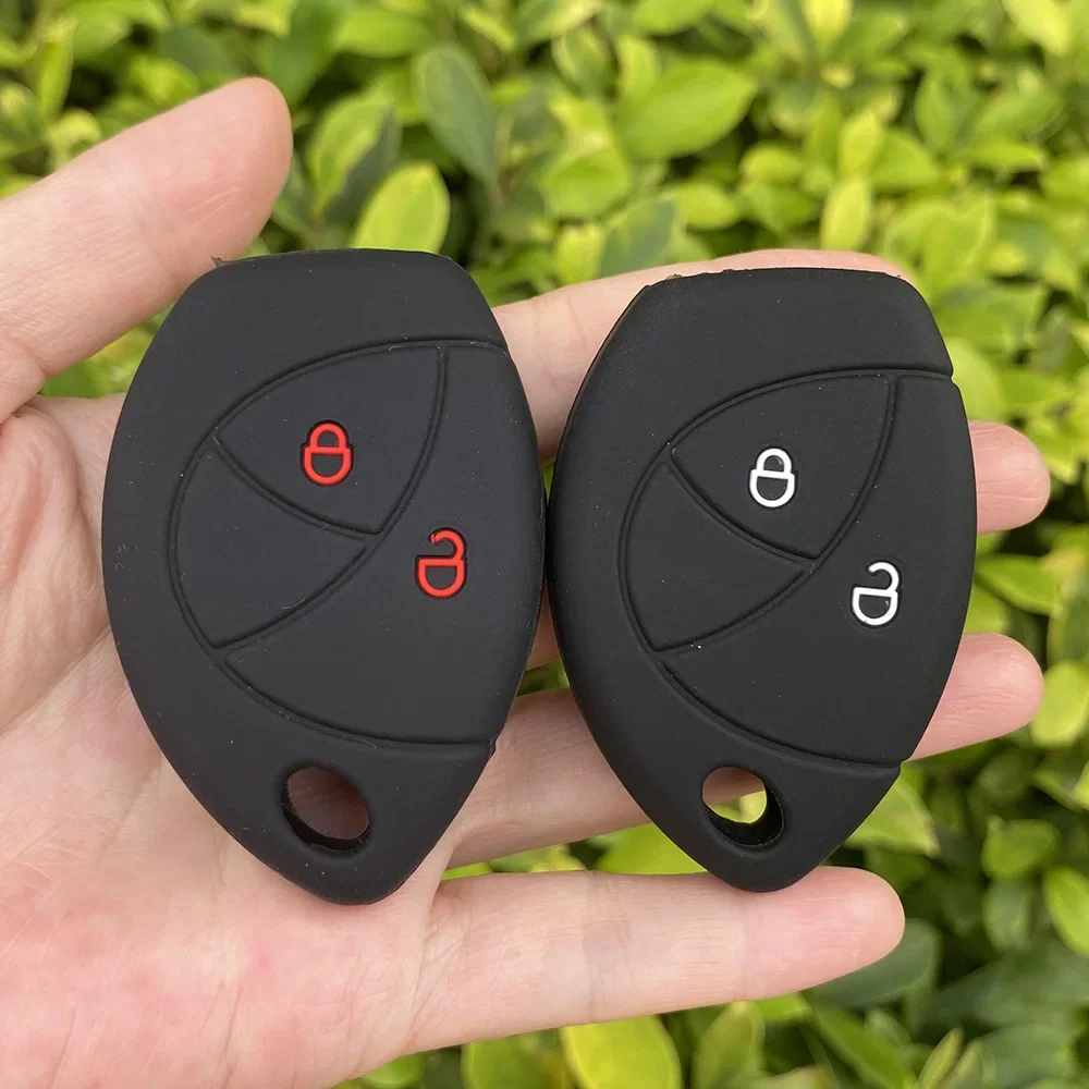 2 3 Buttons Silicone Car key cover Shell for Toyota Malaysia Truguard VG Alarm Cobra for Renault Logan Remote key Accessories