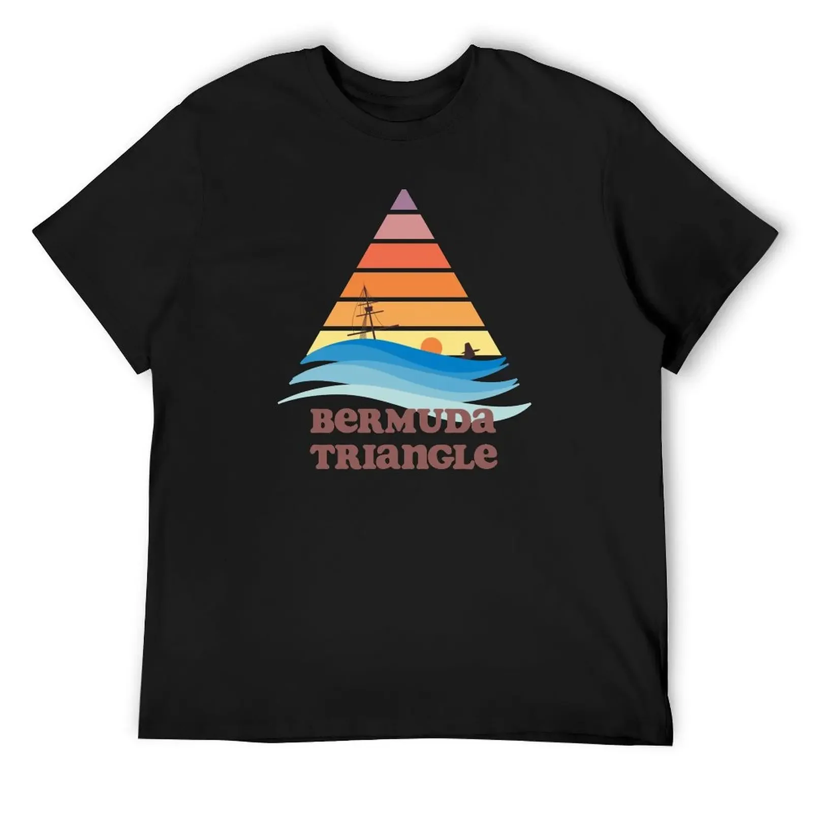 Bermuda Triangle Tourist T-Shirt man clothes korean fashion plus size men clothing