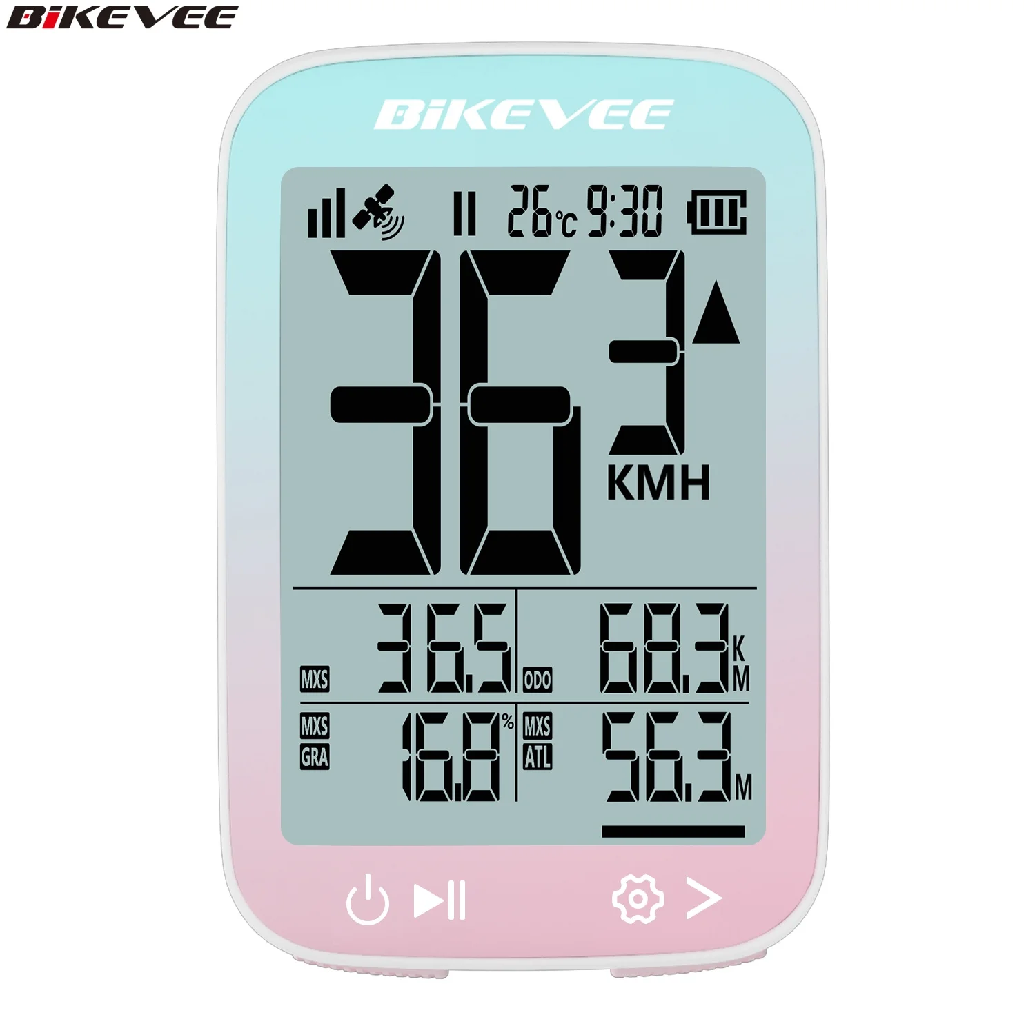 

New Rechargeable GPS Wireless Bike Cycling Computer MPH KM/H Waterproof MTB Road Bicycle Computer Speedometer Odometer Tracker