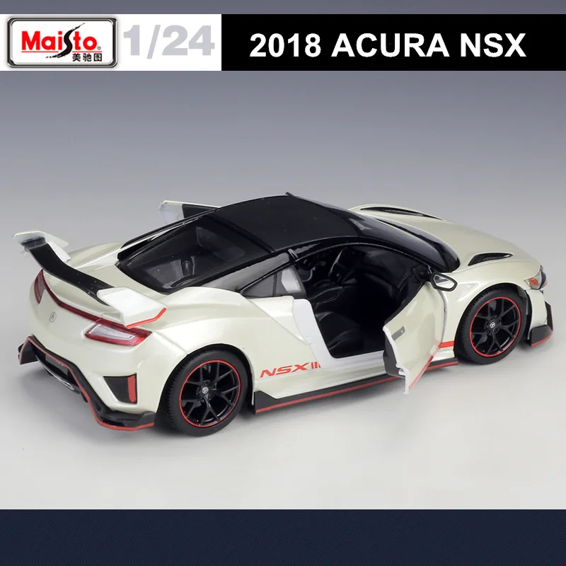 Maisto 1:24 Acura NSX Alloy Sports Car Model Diecasts Metal Racing Car Vehicles Model Simulation Collection Childrens Toys Gift