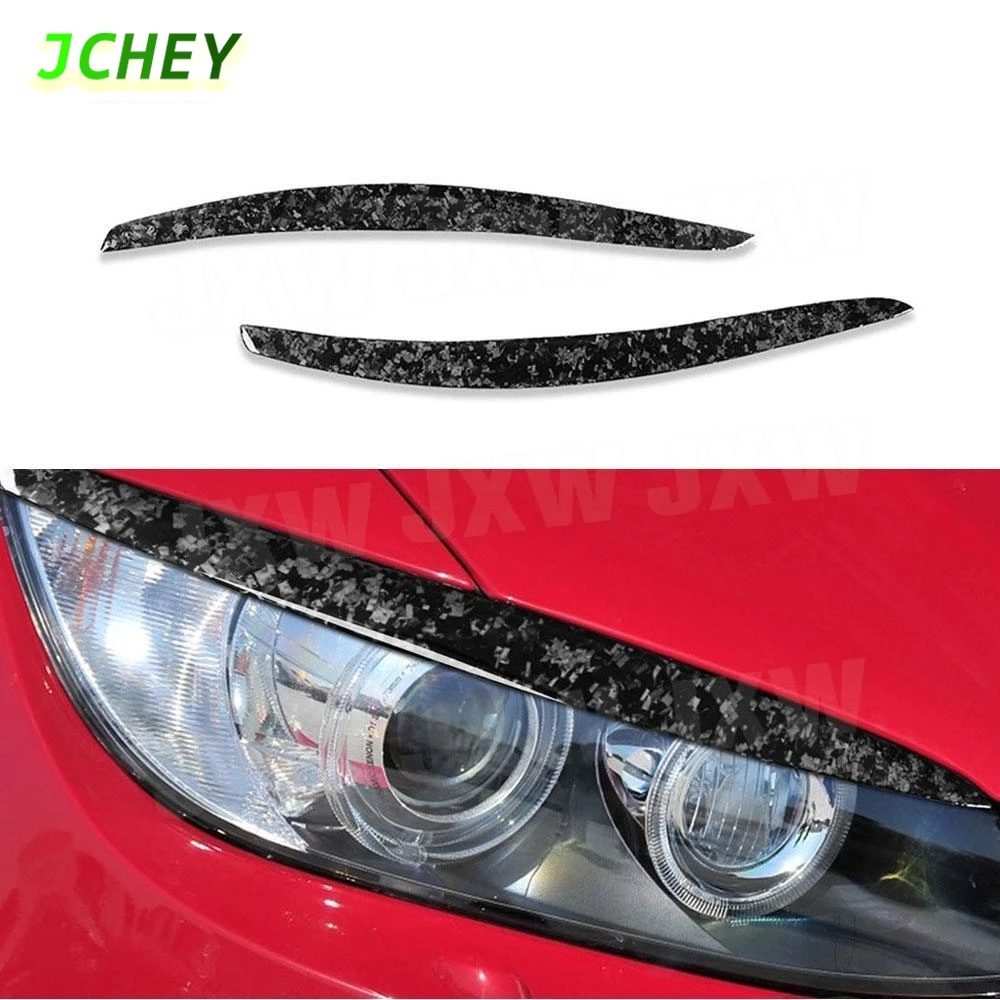 

JCHEY 2 шт./компл. передние фары для бровей, чехлы из углеродного волокна для BMW 3 серии E92 E93 M3 Coupe 2006-2012 автомобиля