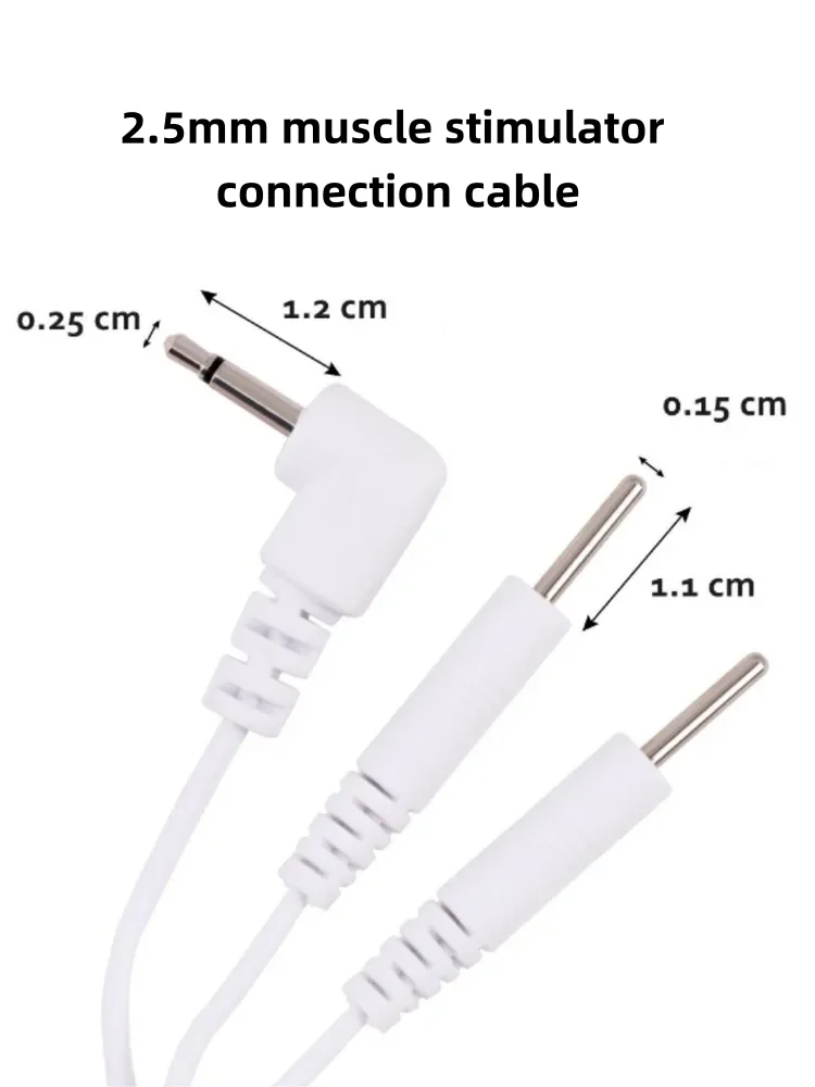 

2.5mm Cable for Muscle Stimulator Interface Connection with 2-Contact Socket Muscle Stimulation Cable