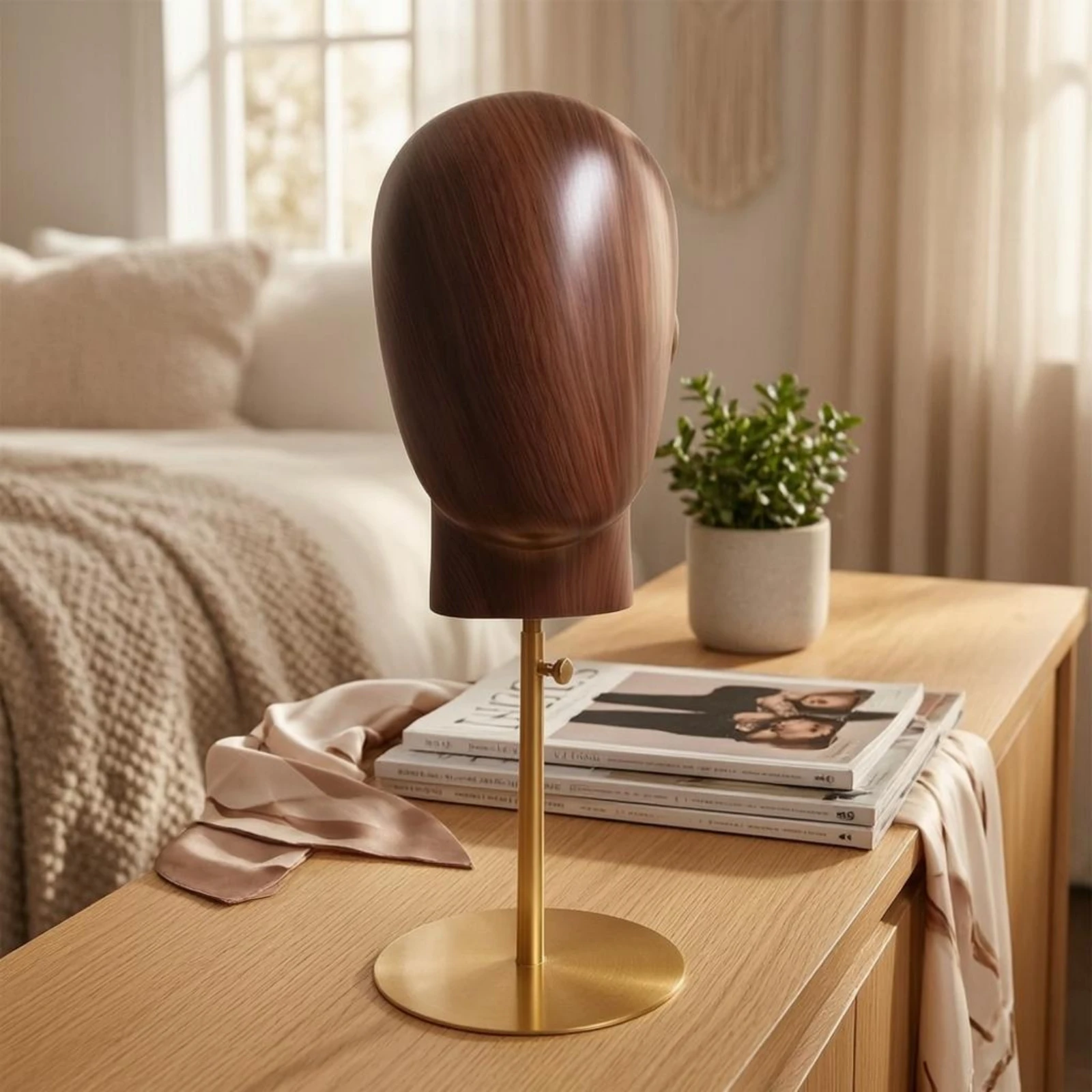hat-display-stand-detachable-mannequin-head-stand-adjustable-head-display-wood-grain-lightweight