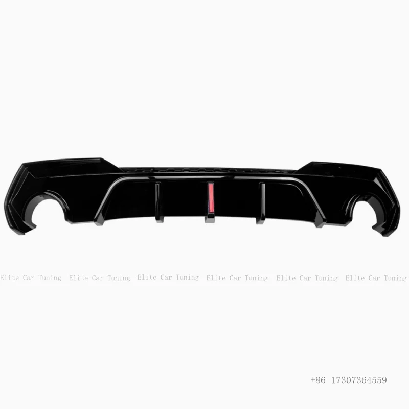 

Golss Black Rear Bumper for 4series G22 Style Double Sides Single Outlet Rear Diffuser with LED 2021+