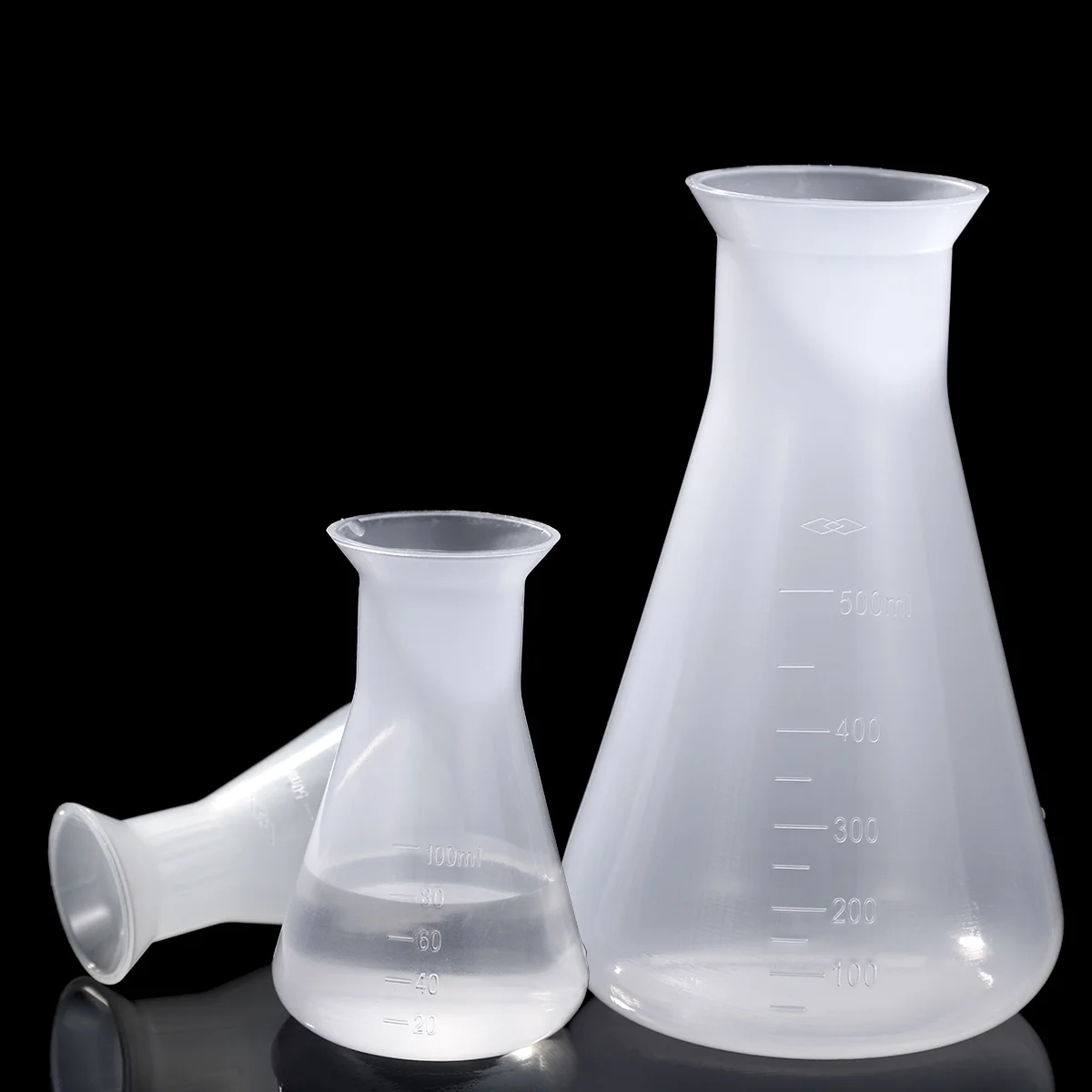 

Graduated Plastic Flask Large Capacity Lab Beaker Science Eco-Friendly Food-Grade Durable Solid Base Stable for Students