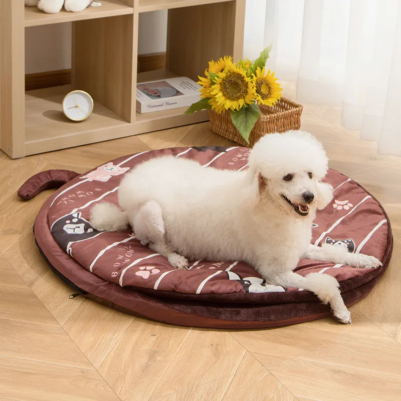 

Autumn and Winter Plus Velvet Warm Dog Bed Four Seasons Universal Removable and Washable Cat Pad Pet Dog Sofa Pet Nest Plush