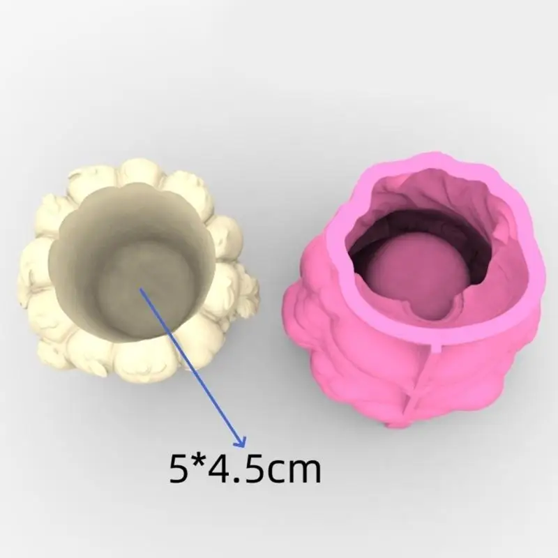 

652F Creative Silicone Flower Pot Mold with Girl Design For Succulent Cement Crafts DIY Home Decors Reusable Gardening Tool