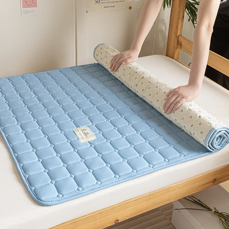 2024 New Soild Thin Mattress Topper Mattress 1pc 80/90/100/120/150/180/200cm lightweight breathable and machine washable