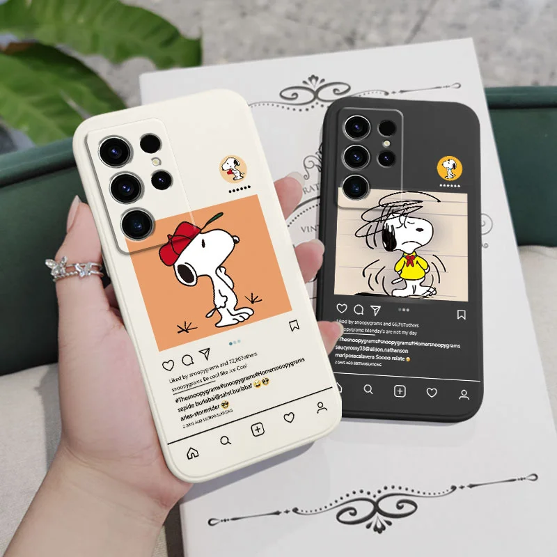 Sweet Dog Phone Case For Samsung Galaxy S24 S23 S22 S21 S20 Ultra Plus FE S10 S9 S10E Note 20 ultra 10 9 Plus Cover