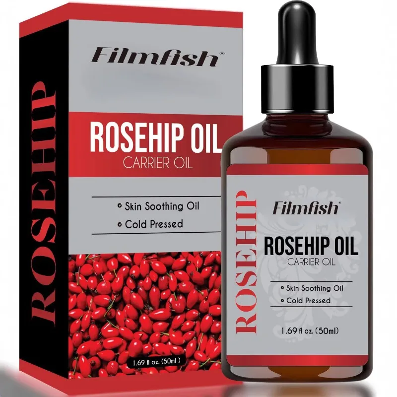 Aceite Esencial de Rosa Mosqueta Premium, Estabiliza la Condición de la Piel, Repara la Piel Dañada, Aclara las Manchas y Cicatrices de Acné, para Masajes Corporales