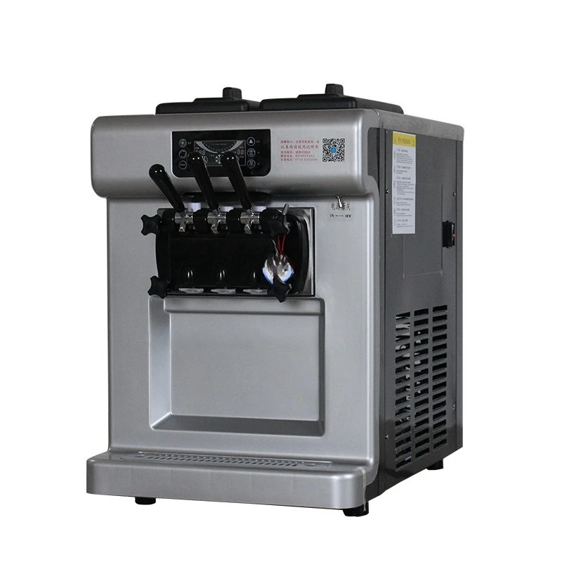 

Ice cream machine Commercial use, large output three-head desktop cold drink dessert shop desktop intelligent ice cream