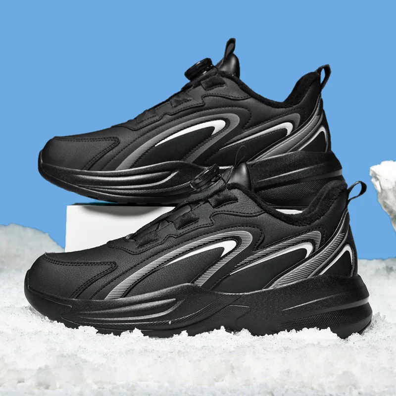 

Мужская повседневная модная зимняя уличная утолщенная теплая спортивная обувь, удобные кроссовки для бега на мягкой подошве, прогулочная обувь