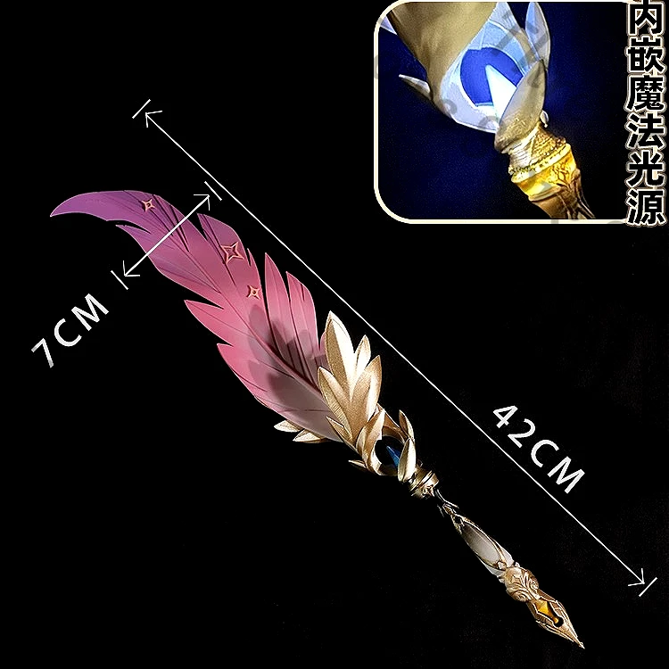 

Anime Honkai: Star Rail Trailblazer Cosplay Cartoon Quill Pen Halloween Give Out Light Accessory Prop Ornament Mascot Game Gift