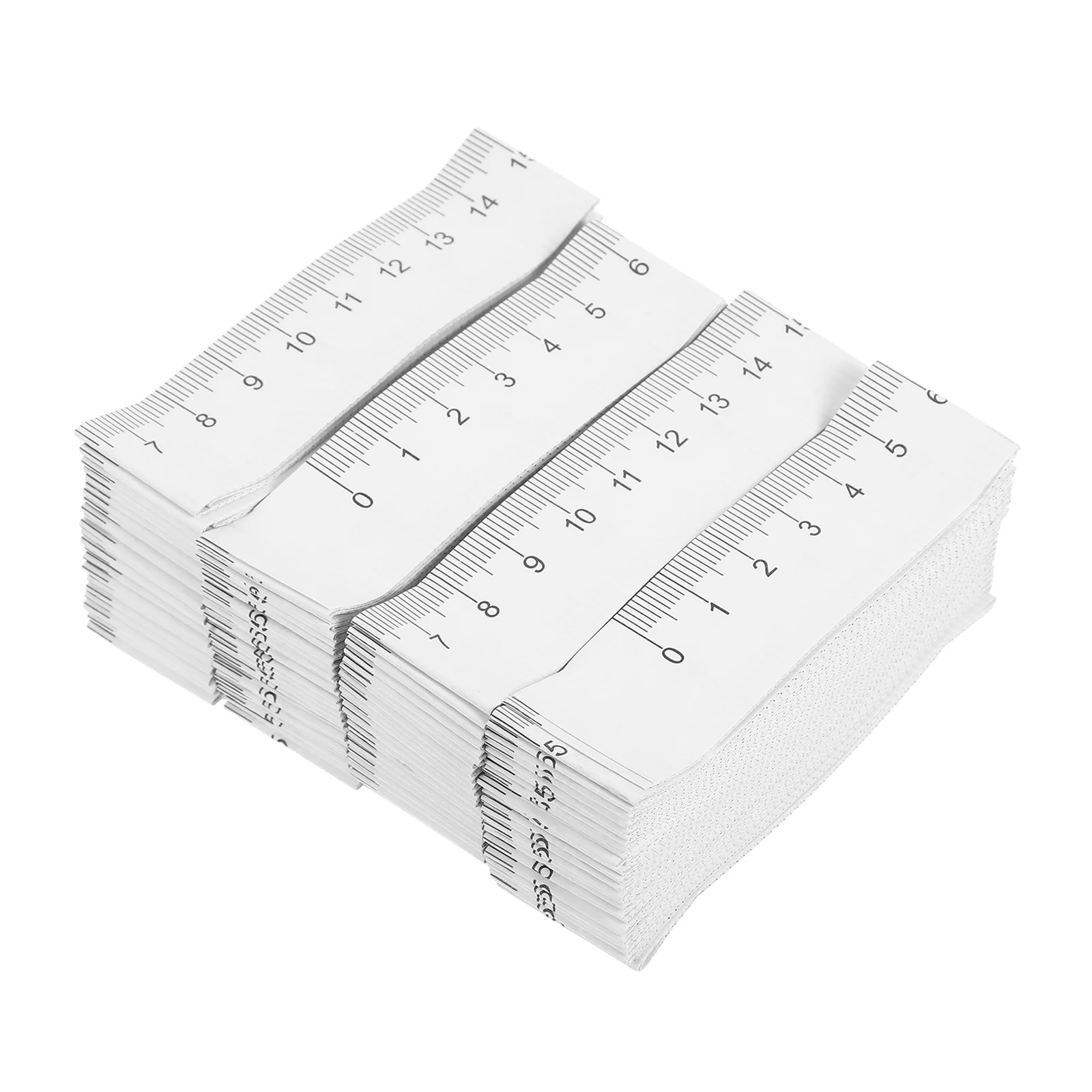 100pcs Paper Measuring Tape 1M Disposable Ruler for Hospitals Medical Wounds Baby Left to Right White Newborn