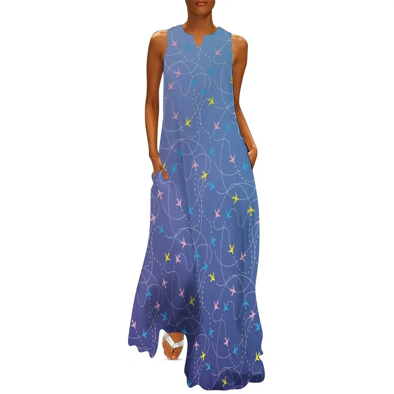 

Busy Airspace - Pastel & Purple Long Dress Woman's evening dress women clothing 2025 new arrivals Dress