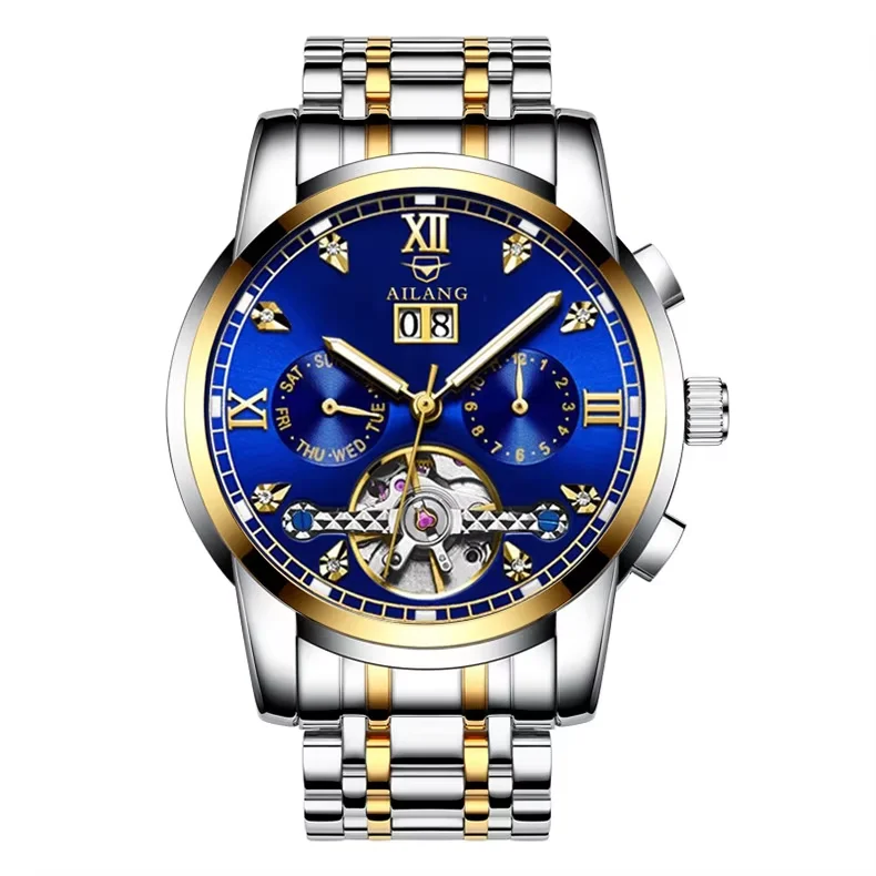 front-runner-ai-lang-automatic-mechanical-watch-41mm-stainless-steel-band-luminous-30m-water-resistant-business-style-original