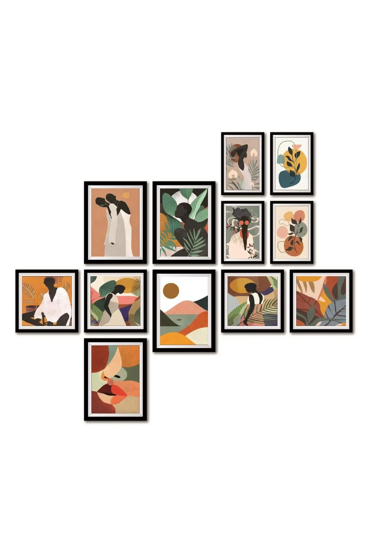 12 Stuk Vogel Papier Muur Poster Tafel Set Frame Look