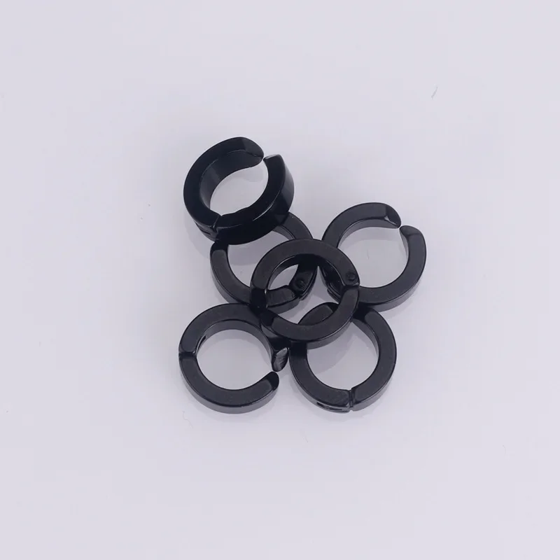 Yoshida Hirofumi Clips d'oreille Cosplay boucles d'oreilles tronçonneuse homme 6 pièces boucles d'oreilles noires pour adulte accessoires de bande dessinée accessoires de Costume de fête