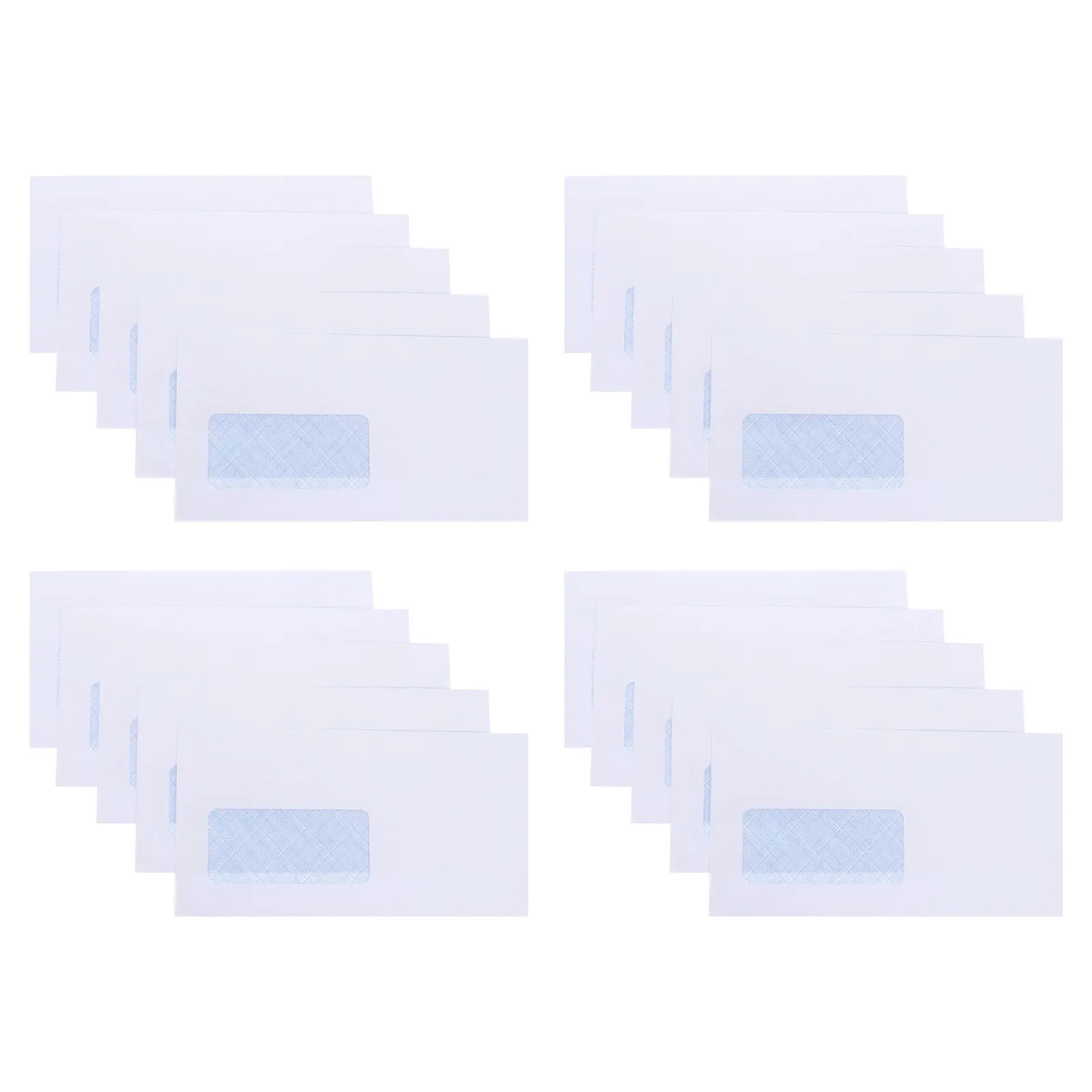 Fotografia 6: 50 Envelopes com Janela Lateral, Autoadesivos, para Correspondência Comercial, Documentos, Convites e Confidenciais