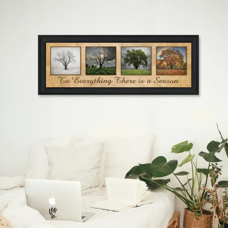 There Is a Season Framed Print, Ready to Hang, Black Frame