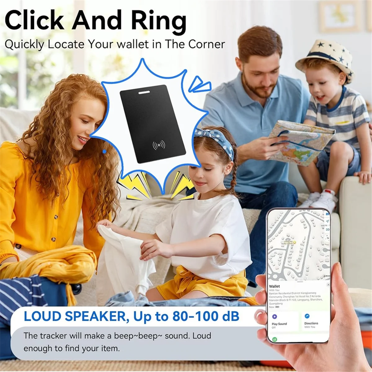 مكتشف محفظة 3C جديد لنظام Android، محدد موقع العناصر بلوتوث لاسلكي رفيع قابل لإعادة الشحن 1.8 مم، لتطبيق Find Hub، Android فقط #5