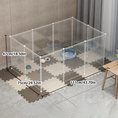 변기 개 및 고양이 케이지 격리 문짝 가드레일, 소형 및 중형 개 울타리, 실내 애완 동물 울타리, 무료 조합  Best5