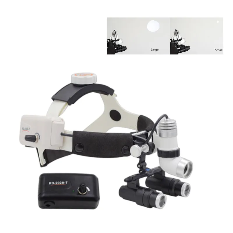 5X Binocular Loupes 3W LED den tal Surgical Headlight for Surgery ENT Examination