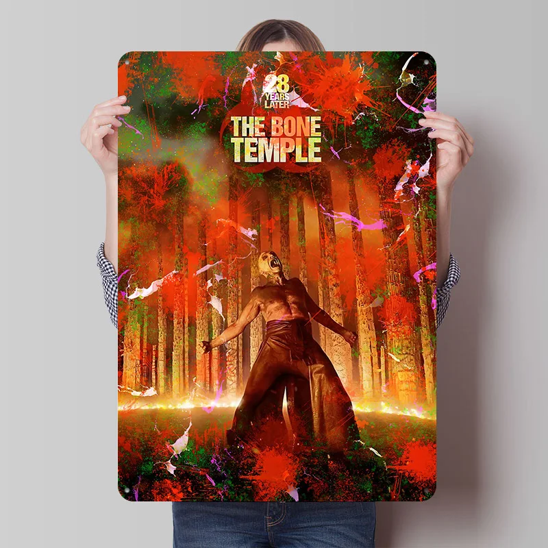 The Bone Temple 28 Years Later Printed Poster Customized Retro Wall Art Vintage Metal Tin Signs for Room Accessories House Bar