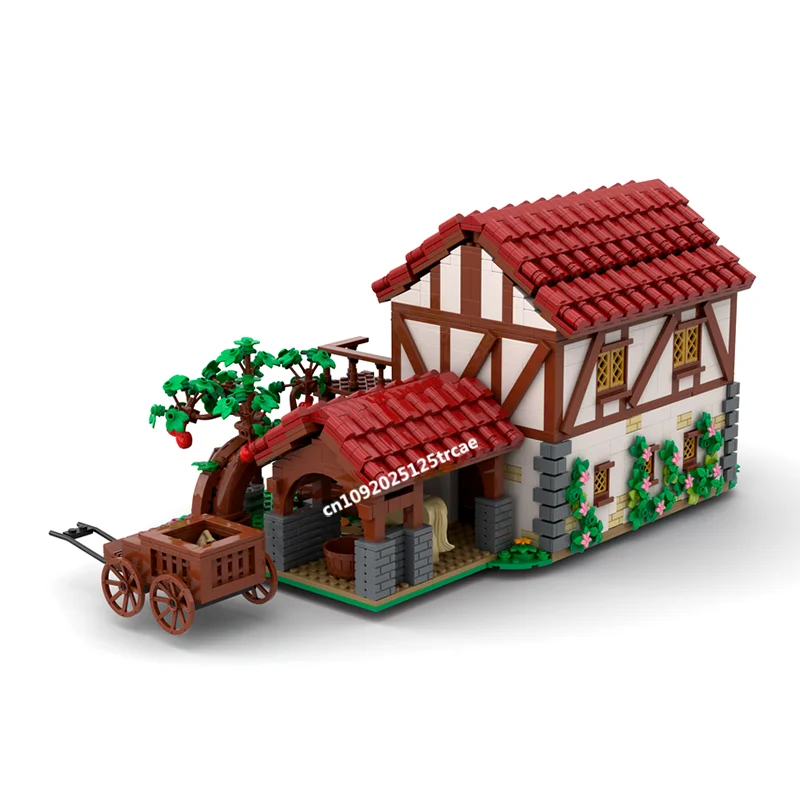 New Farm Hot Selling Street View Moc Modular Spice Wolf Village Model Building Blocks Diy Creative Ideas Kids Toys Birthday Gift